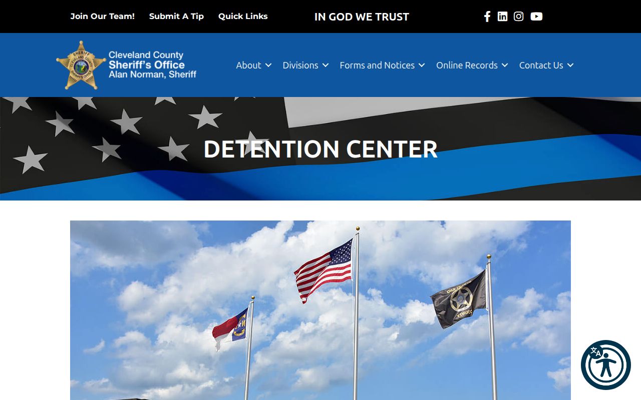 Cleveland County arrest history detention facilities