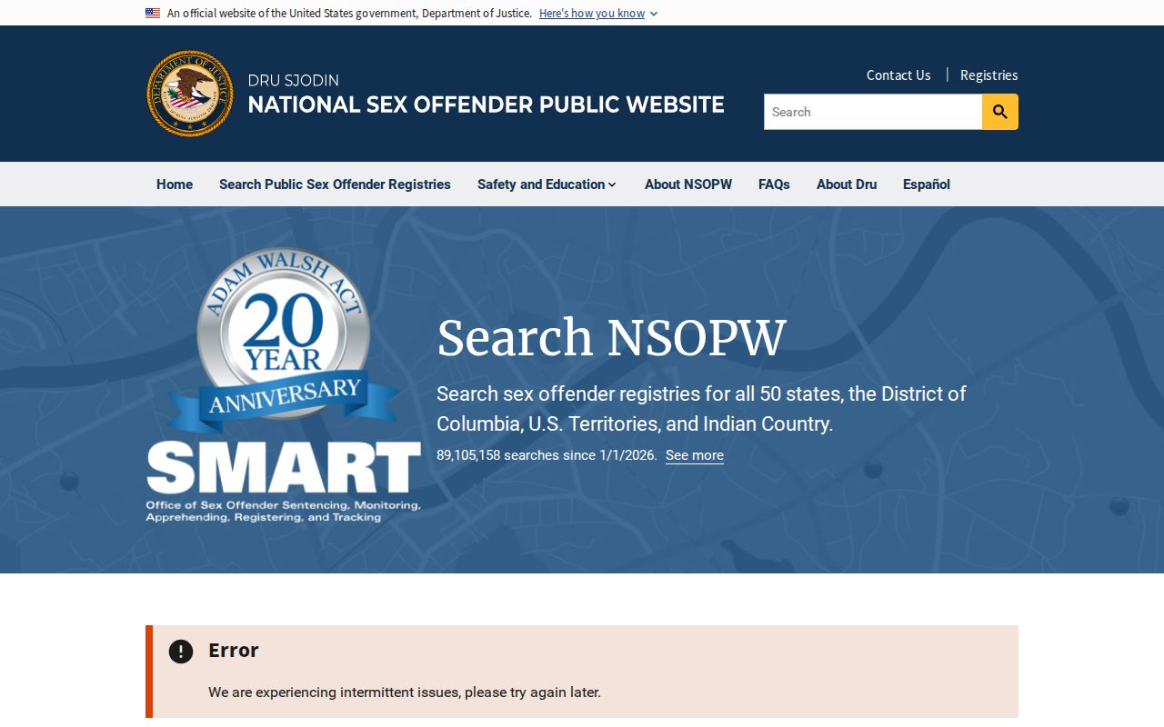 National cross-state search used with a Cleveland County sex offender check